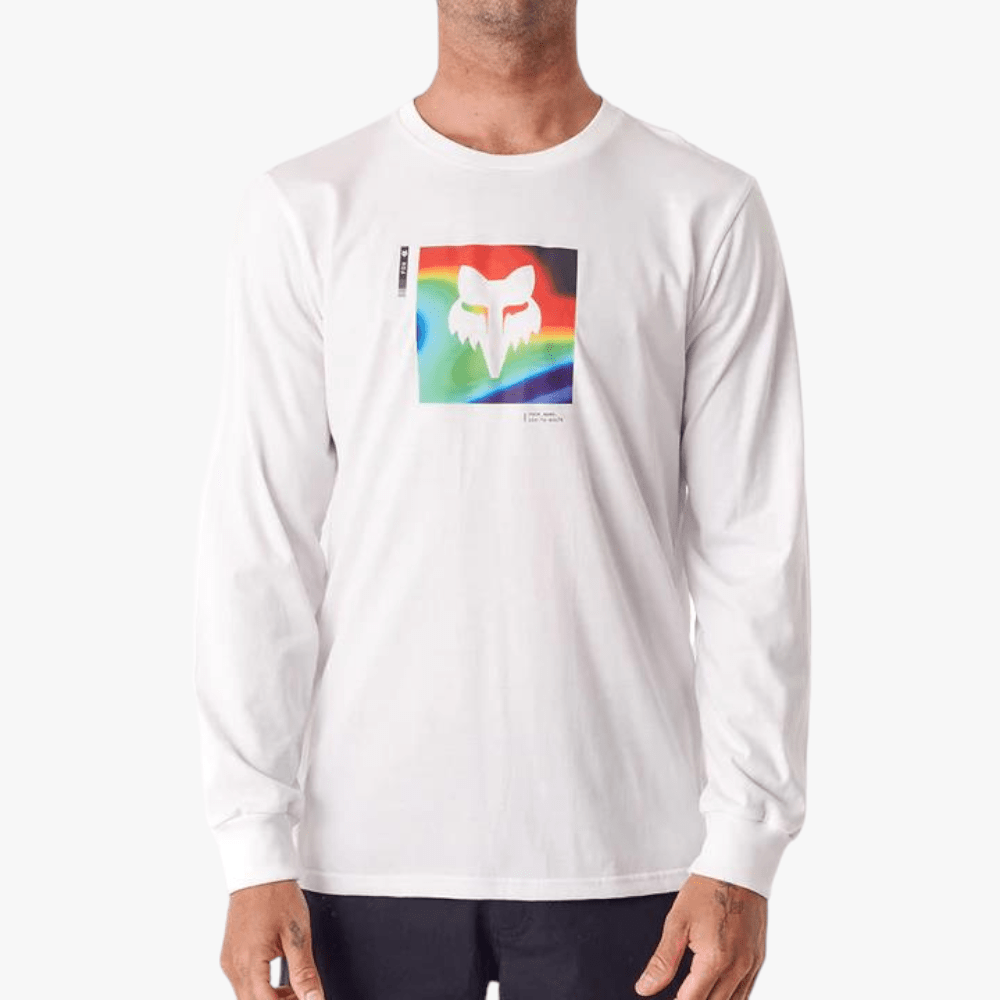 Fox Mens Mri Long Sleeve Tee White Fox