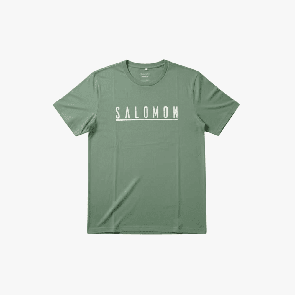 Salomon Mens Underscore Short Sleeve Tee Sage | Salomon