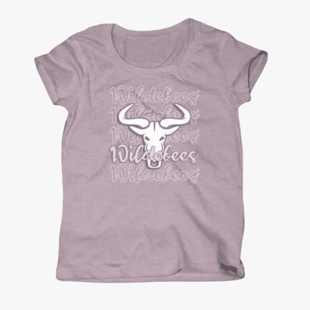 Wildebees Womens Repeat Tp Short Sleeve Tee Lilac Ash | Wildebees