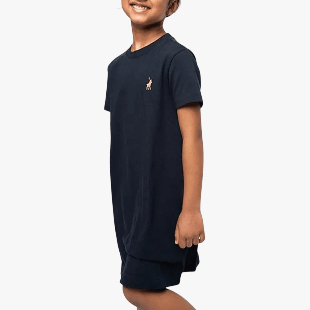 Polo Girls Gwen Short Sleeve T Shirt Dress Navy | Polo
