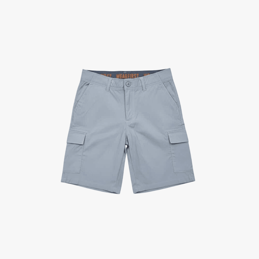 Wearfirst Mens Cargo Tech Shorts Light Grey | Wearfirst