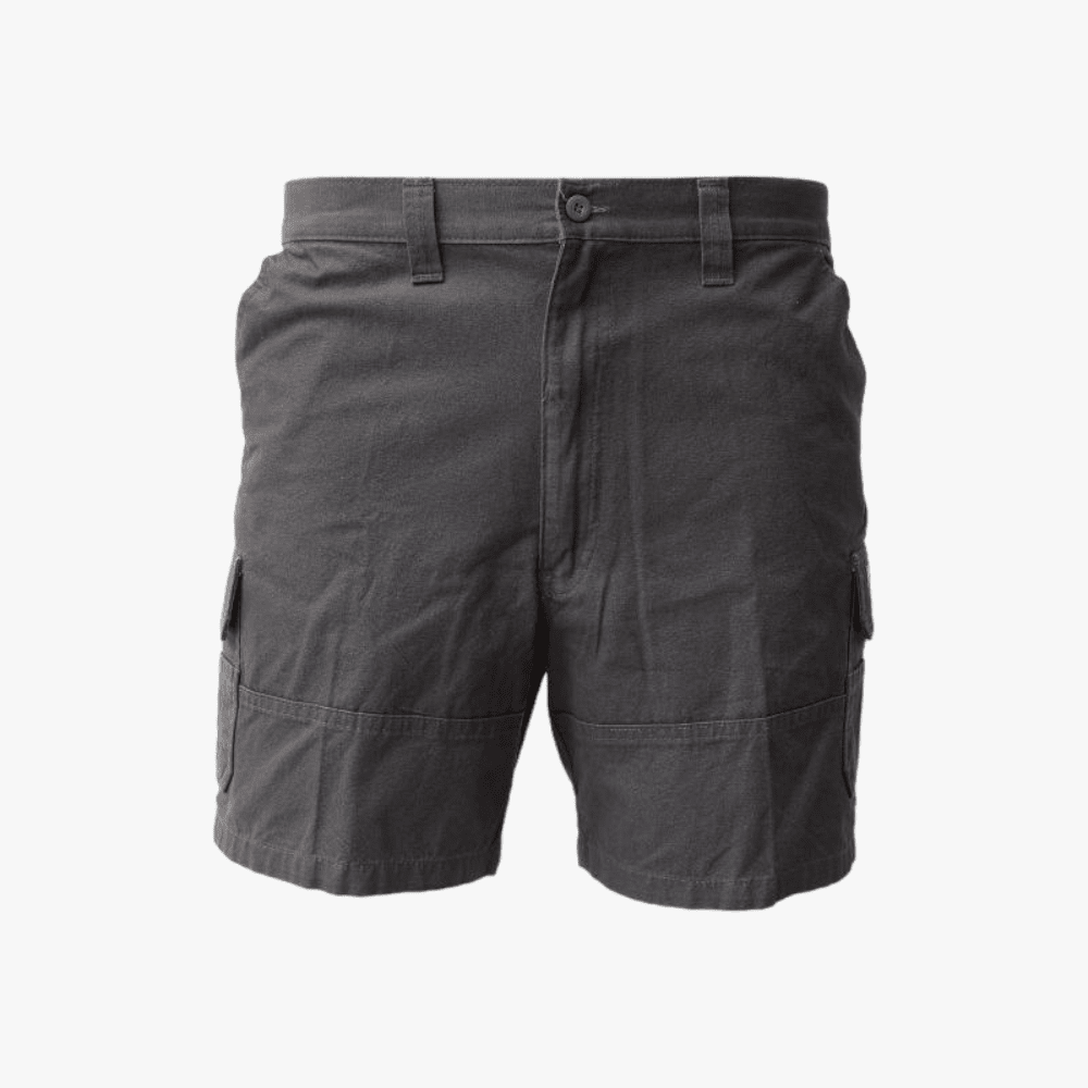 Sterling Mens Cargo Canvas Shorts Surcharge 97 Charcoal Sterling