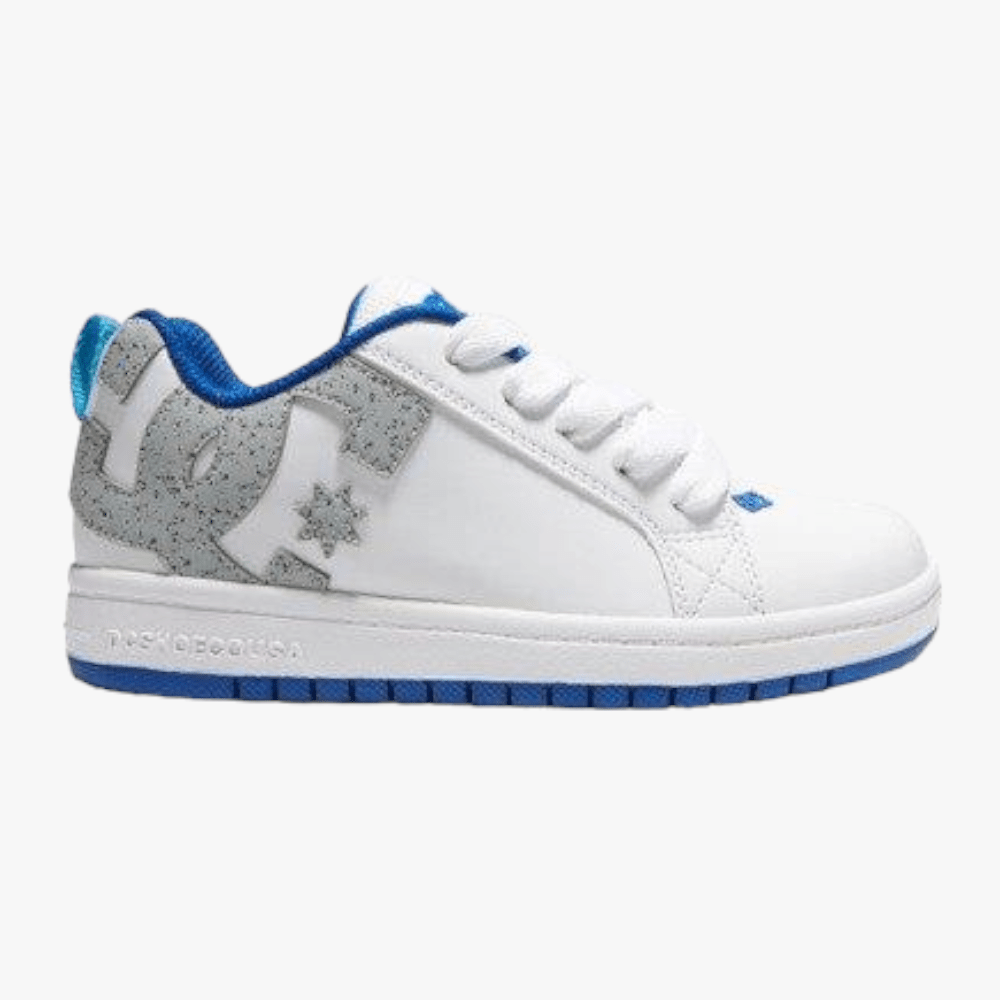 Dc Boys Court Graffik Sneaker White Grey Blue Dc