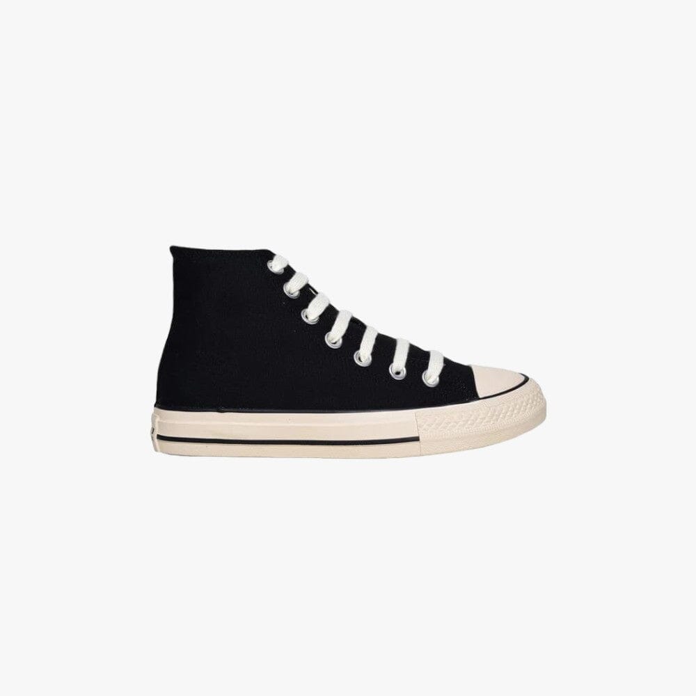 Soviet Unisex Viper 20 Vulcanised Hi Cut Sneaker Black | Soviet