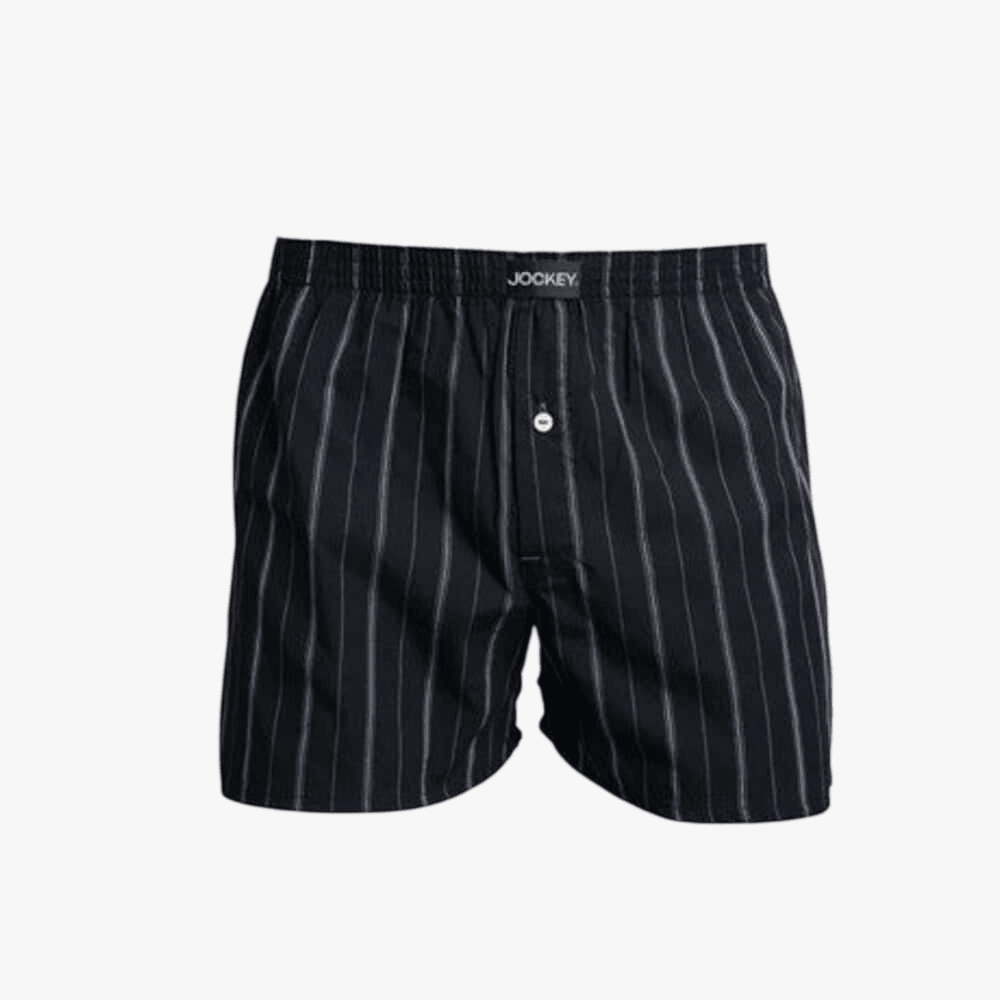 Jockey Mens Woven Boxer 1Pk Big Man Black | Jockey