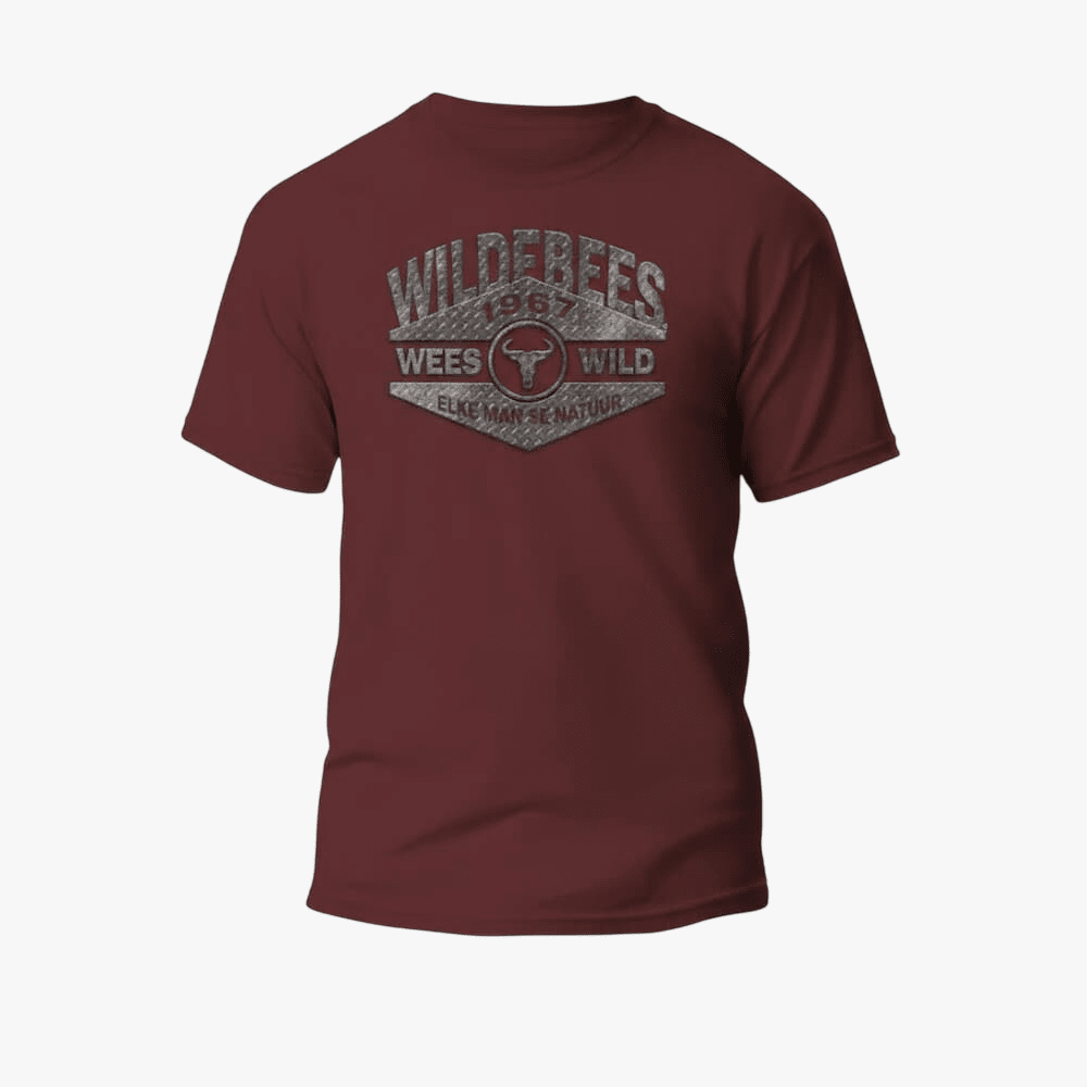 Wildebees Metal Grid Tee Redwood | Wildebees
