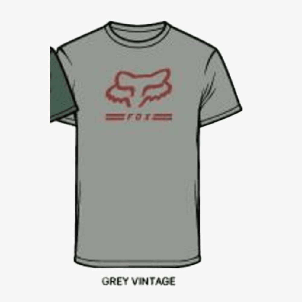 Fox Mens Crf Short Sleeve Tee Grey Vintage | Fox