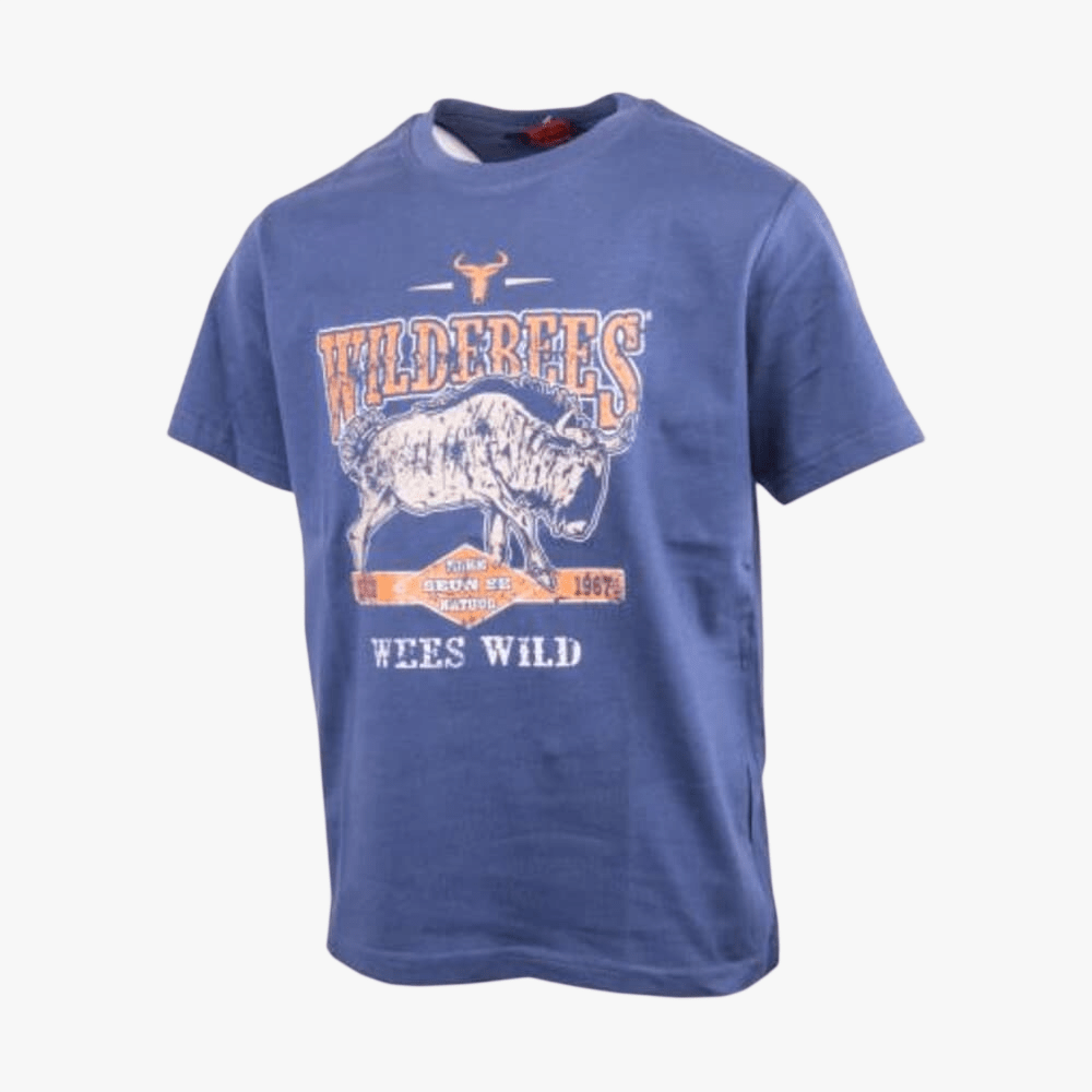 Wildebees Kids Pop Out Short Sleeve Tee Indigo | Wildebees