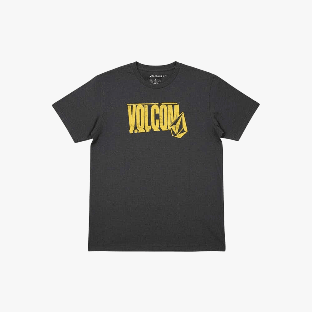Volcom Boys Word Stone Tee Heather Black | Volcom