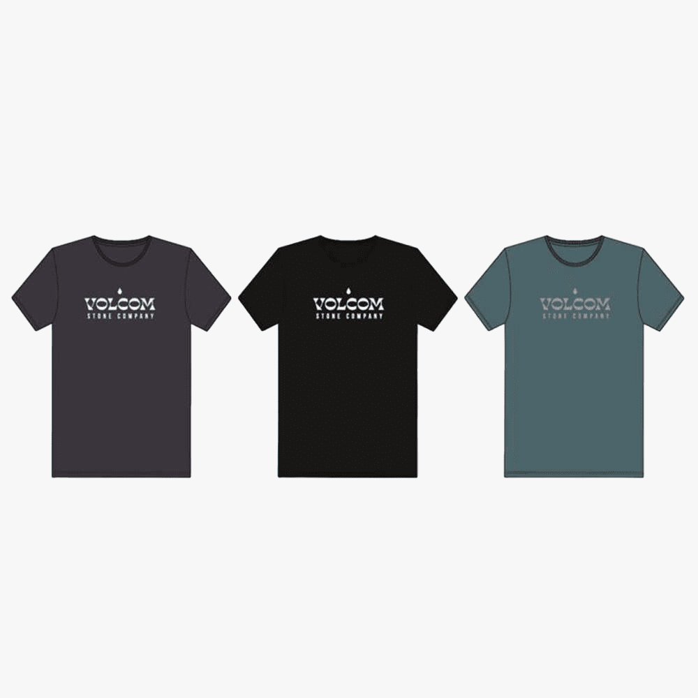 Volcom Mens Stone Company Short Sleeve Tee Black | Volcom