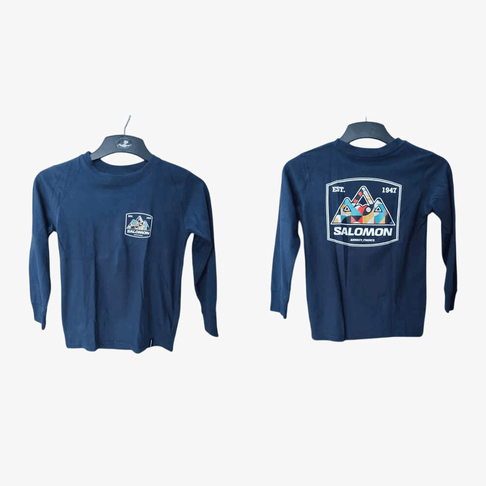 Salomon Boys Shasta Long Sleeve Tee Night Sky | Salomon