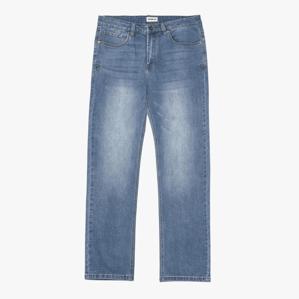 Caterpillar Mens Triblend Stretch Straight Leg Jean Light Stone *14 | Caterpillar