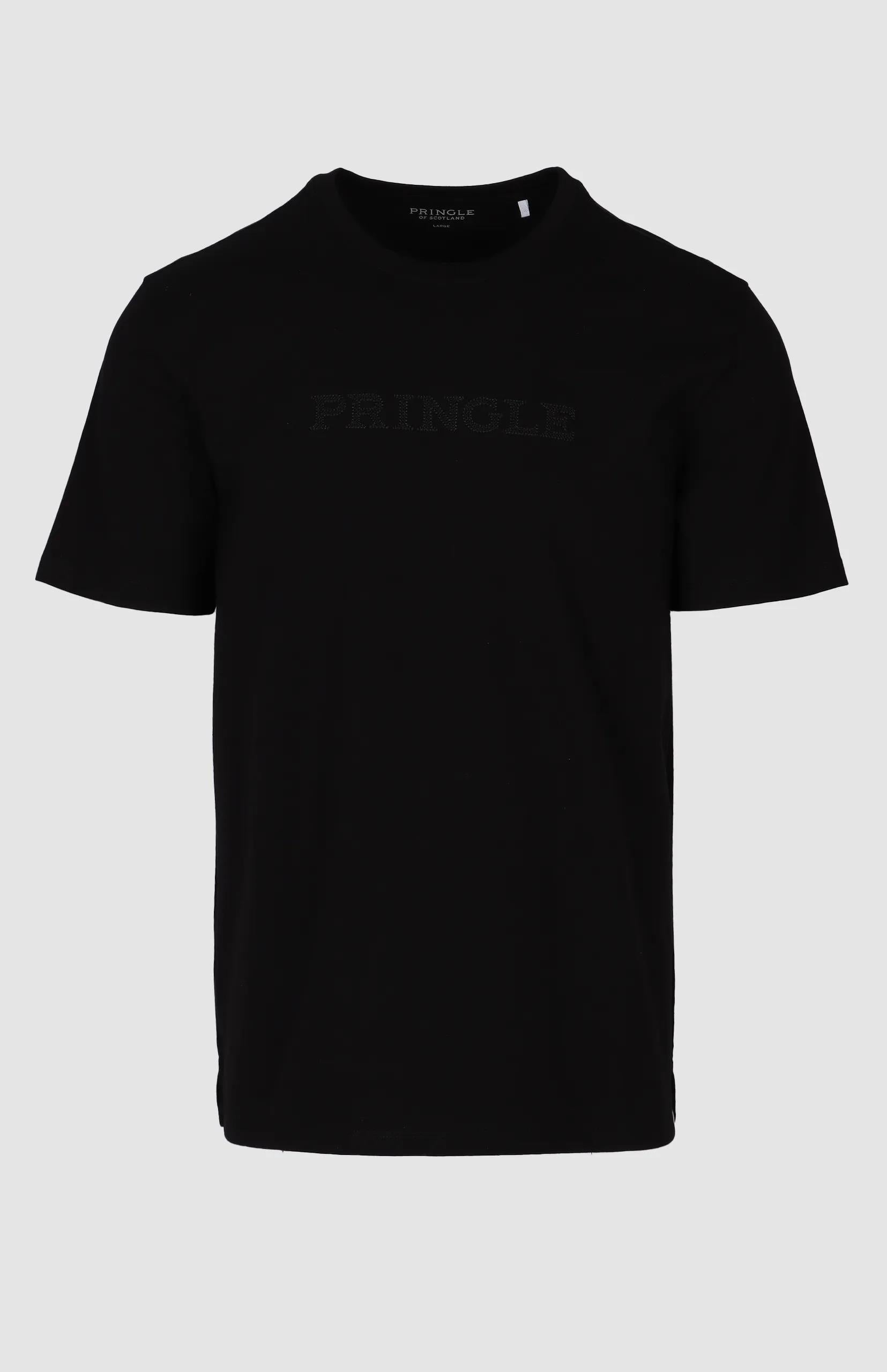 Pringle Mens Roger Embroid Tee Black | Pringle