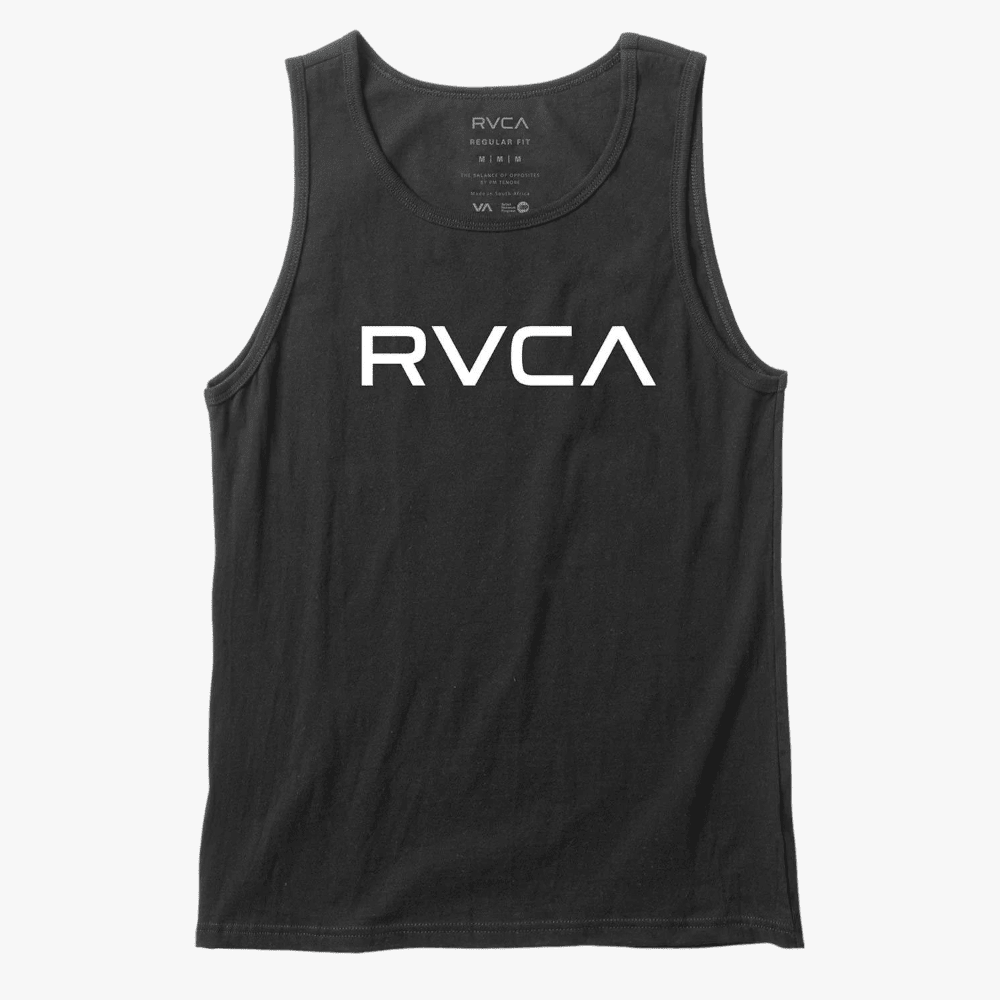 Rvca Boys Big Rvca Tank Black Rvca