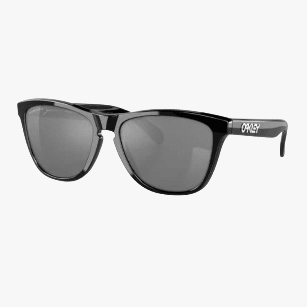 Oakley Mens Frogskins Polished Black Sunglasses Prizm Black Lens | Oakley