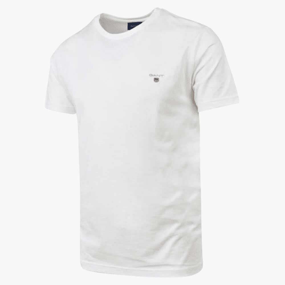 Gant Mens Original Fit Short Sleeve Tee 110 White | Gant