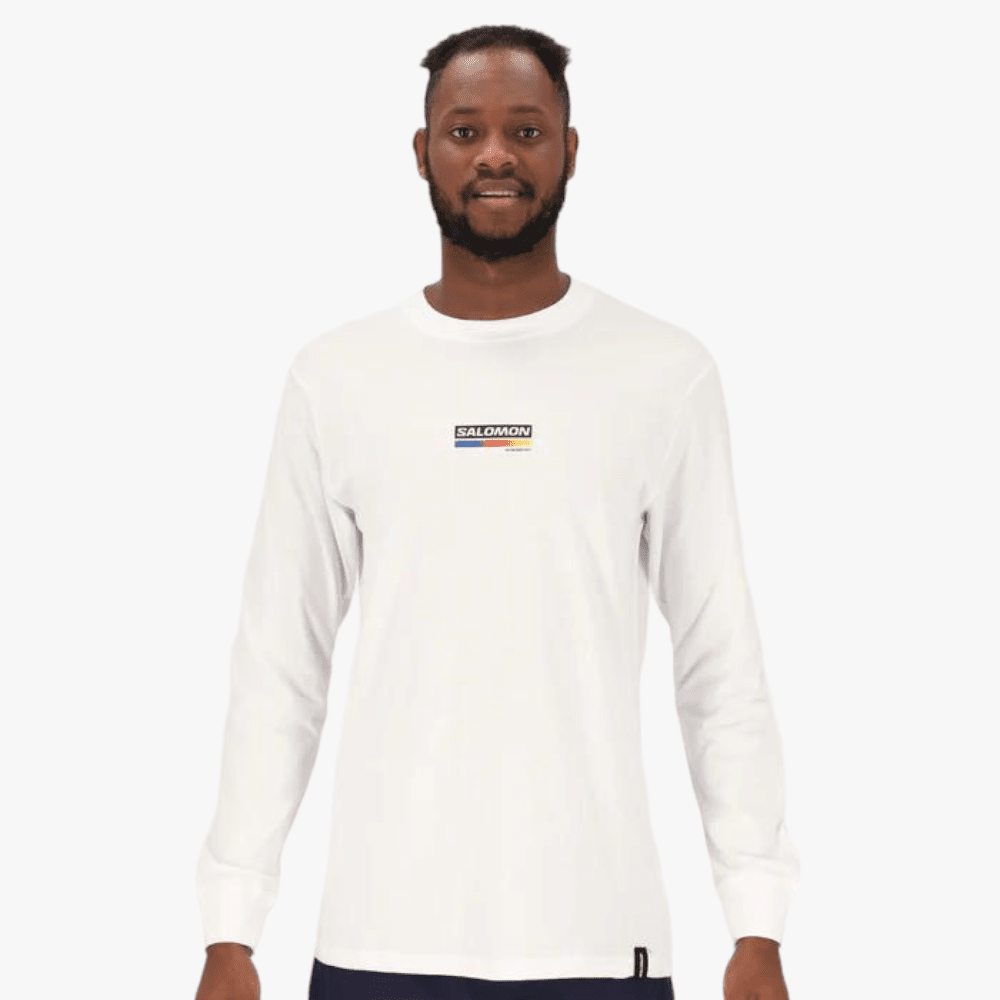 Salomon Mens Huck Long Sleeve Tee White Salomon