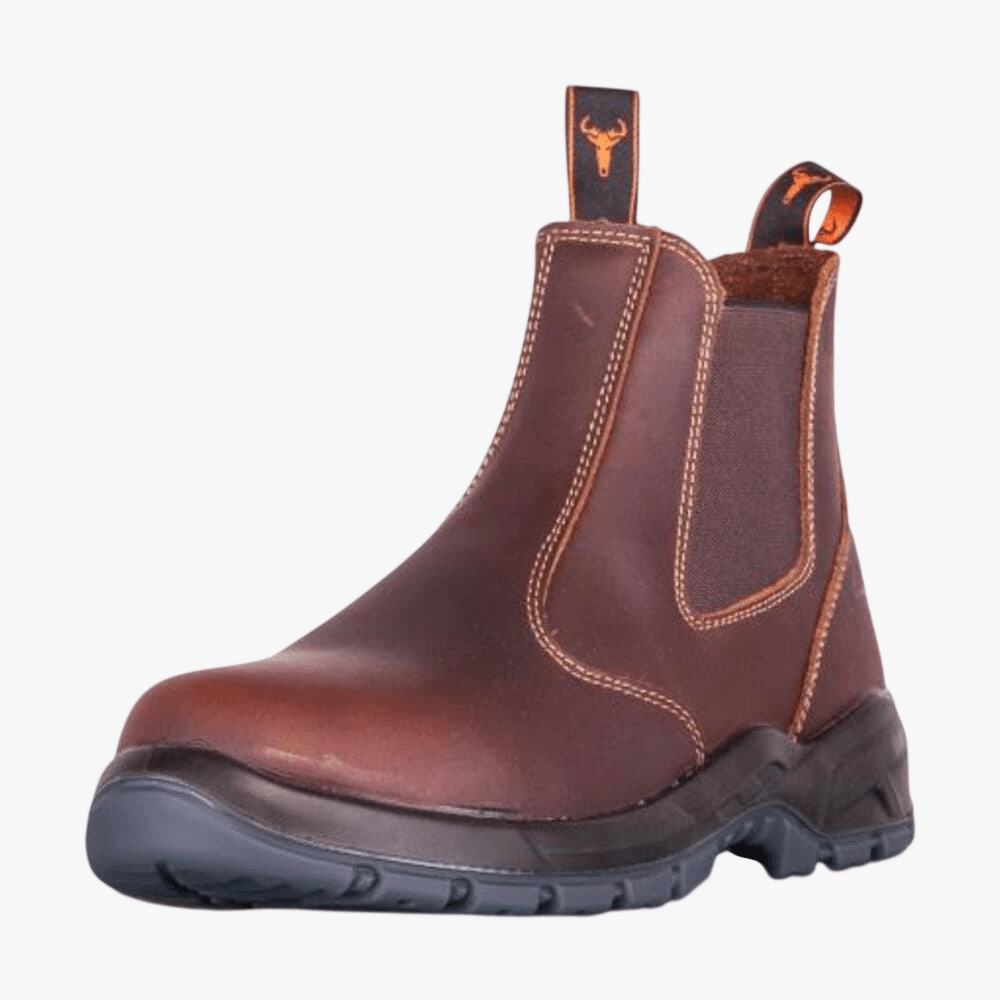 Wildebees Mens Krokodil Chelsea Boot Mid Brown – Brands Megastore