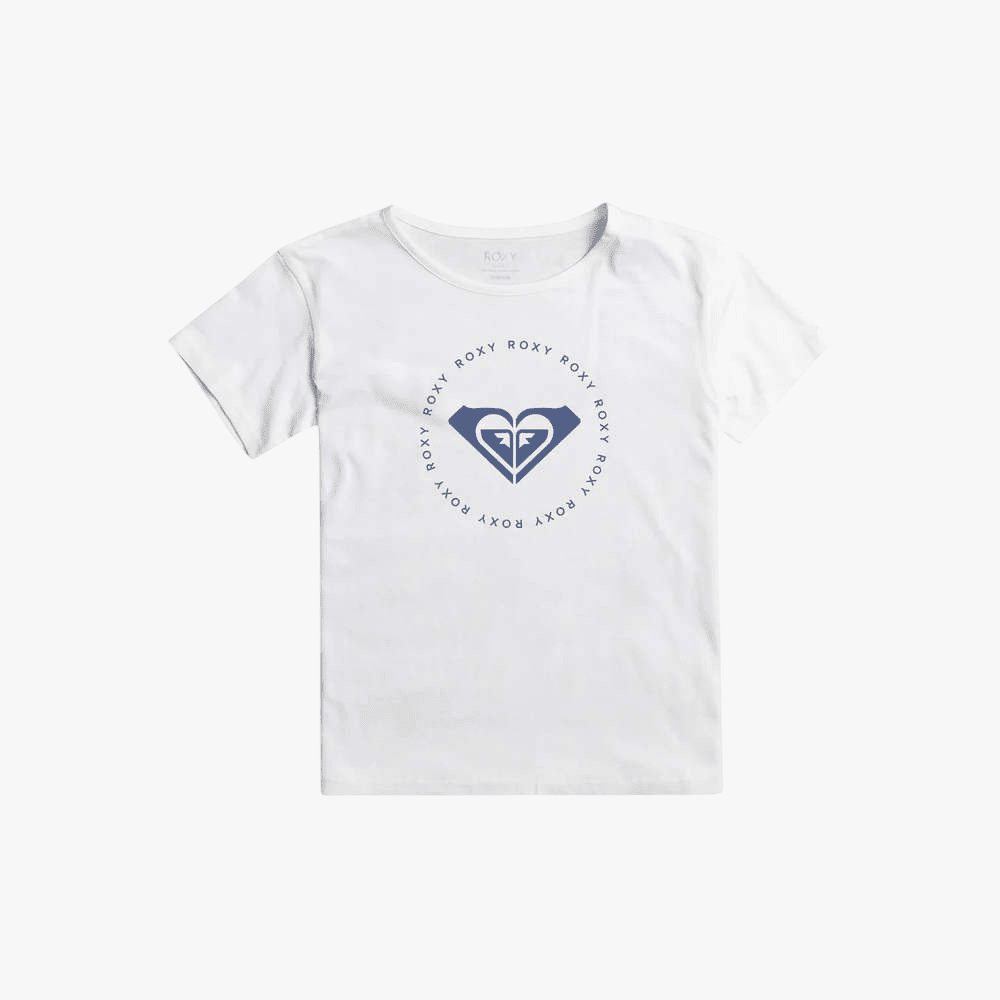 Roxy Girls Noon Ocean Short Sleeve Tee White | Roxy