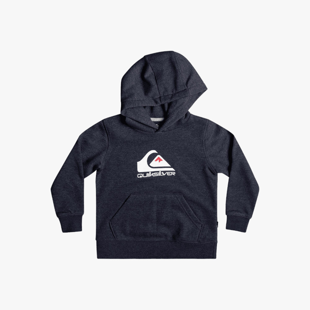 Quiksilver Boys Big Logo Pullover Sweater Hoodie Navy Blazer Heather | Quiksilver