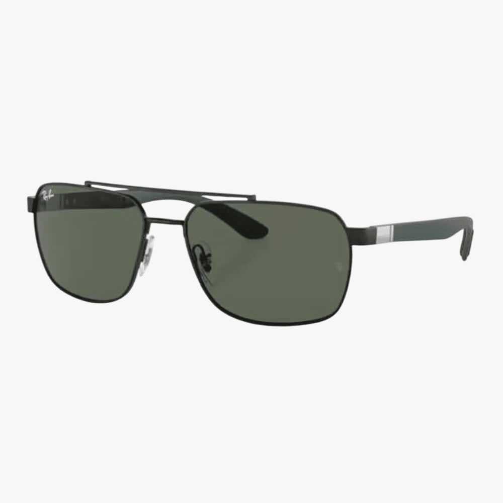 Rayban Black Frame Sunglass Dark Green Lens | Rayban