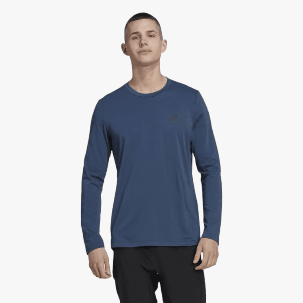 adidas Aeroready Designed 2 Move Feelready Sport Long Sleeve Tee Crew Navy adidas