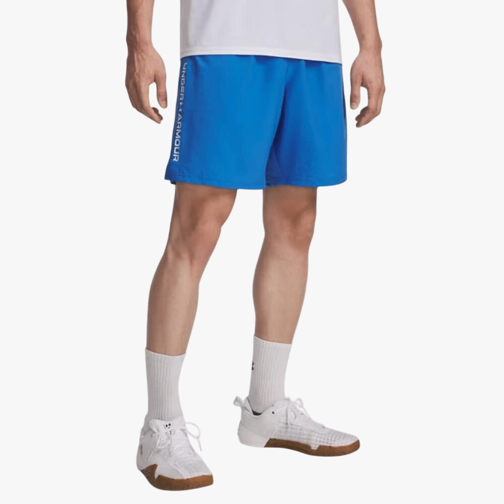 Under Armour Mens Woven Wordmark Shorts 402 Blue | Under Armour