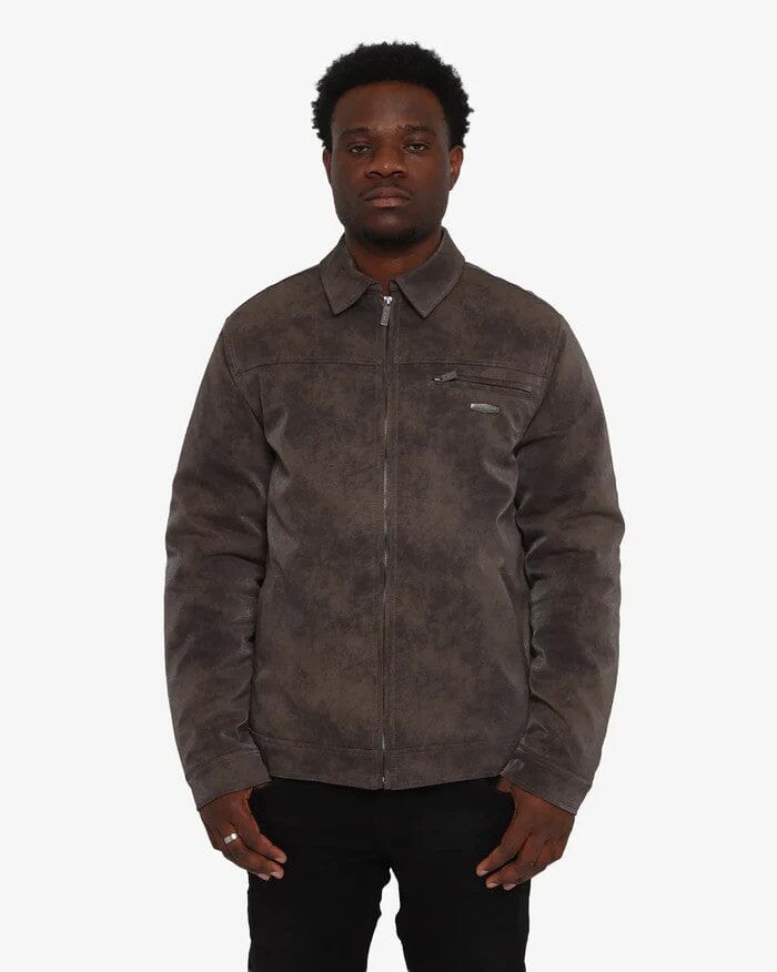 Soviet Mens Clark Fashion Jacket Chocolate | Soviet