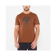 Jeep Mens Logo Icon Strong Short Sleeve Tee Silt Brown Jeep