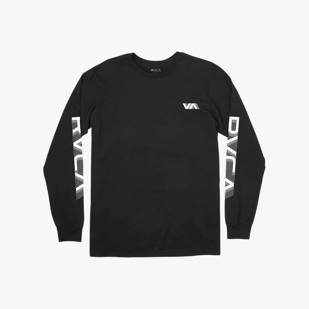 Rvca Mens Big Rvca Speed Long Sleeve Tee Black Rvca