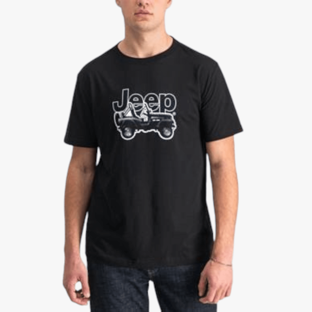 Jeep Mens Car Icon Short Sleeve Tee Black | Jeep