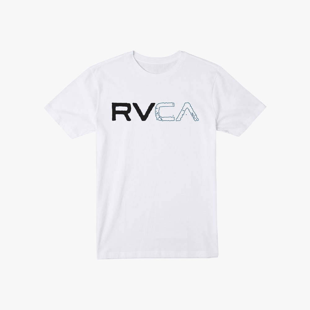 Rvca Boys Split Path Short Sleeve Tee White | Rvca