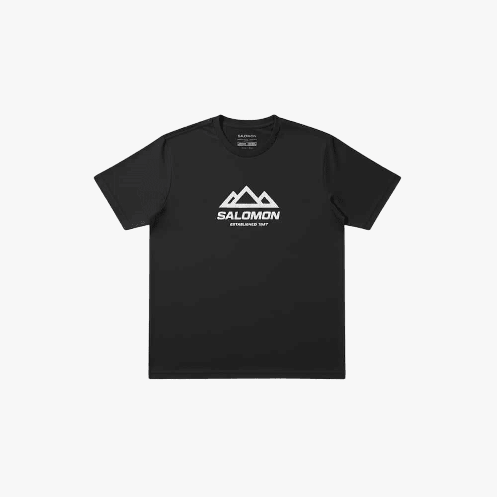 Salomon Mens Fresh Short Sleeve Tee Black | Salomon