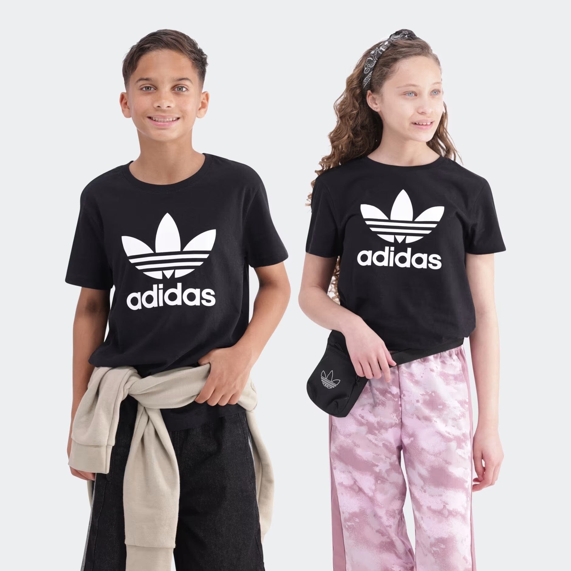 Adidas Youth Trefoil Tee Black
