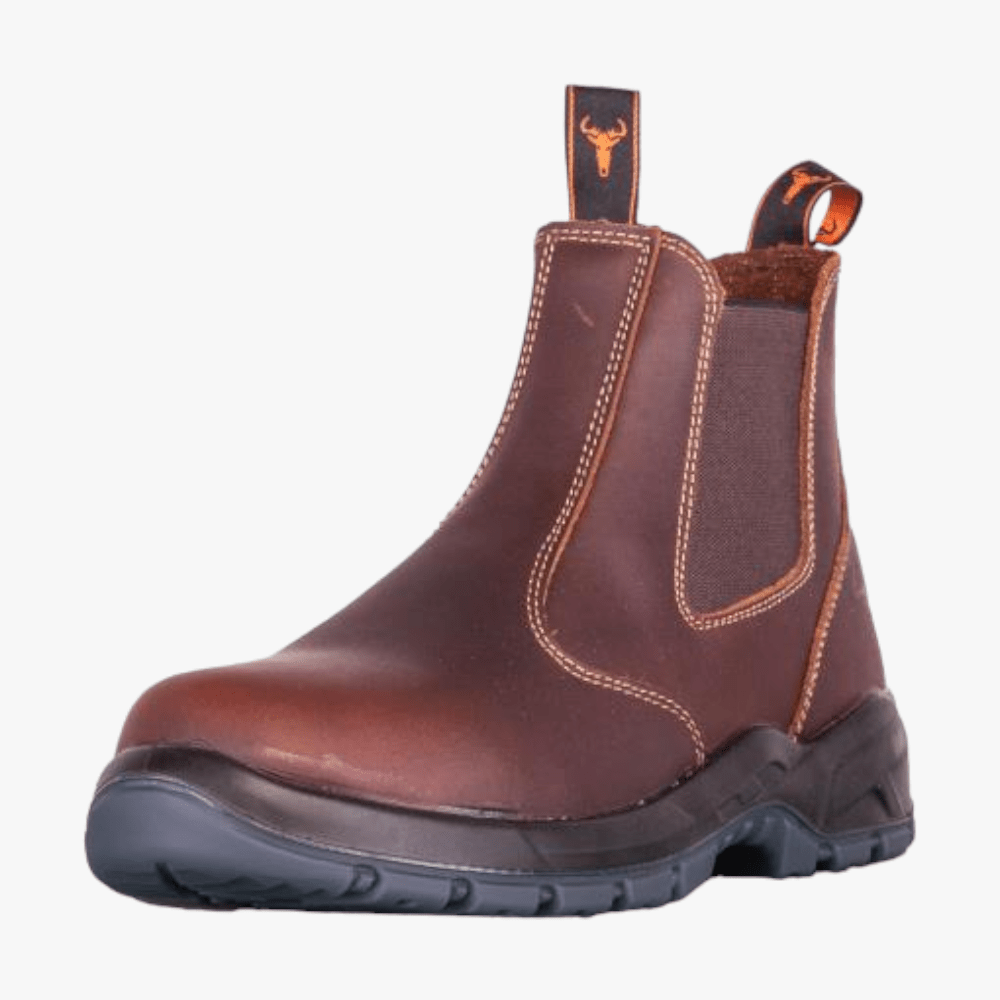 Wildebees Mens Krokodil Chelsea Boot Mid Brown Wildebees