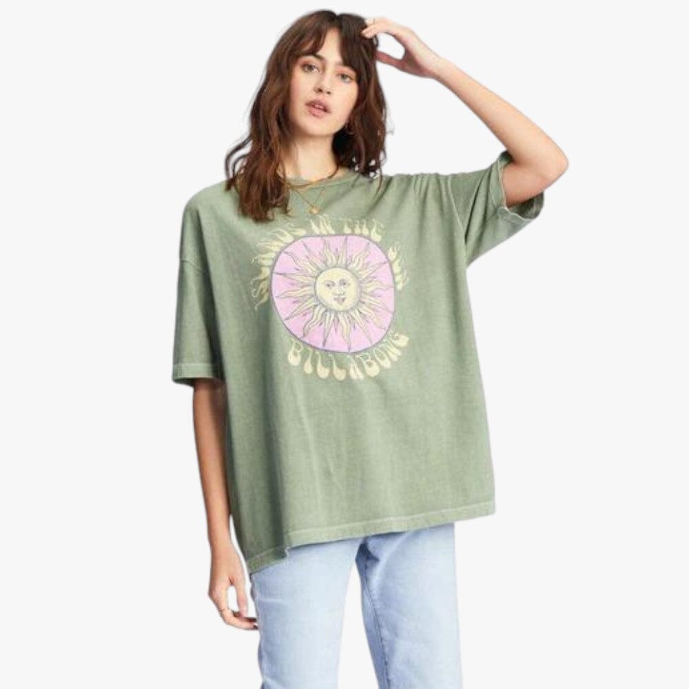 Billabong Womens Islands In The Sun Tee Green Billabong
