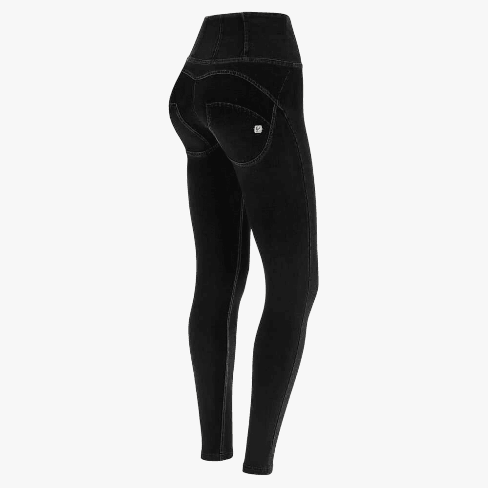 Freddy Super High Superskinny Wr.Up® Organic Denim Wash Black Jeans Seams On Tone | Freddy