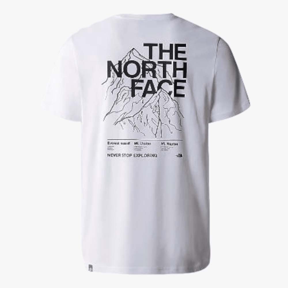 The North Face Mountain Outline Short Sleeve Tee Tnf White The North Face