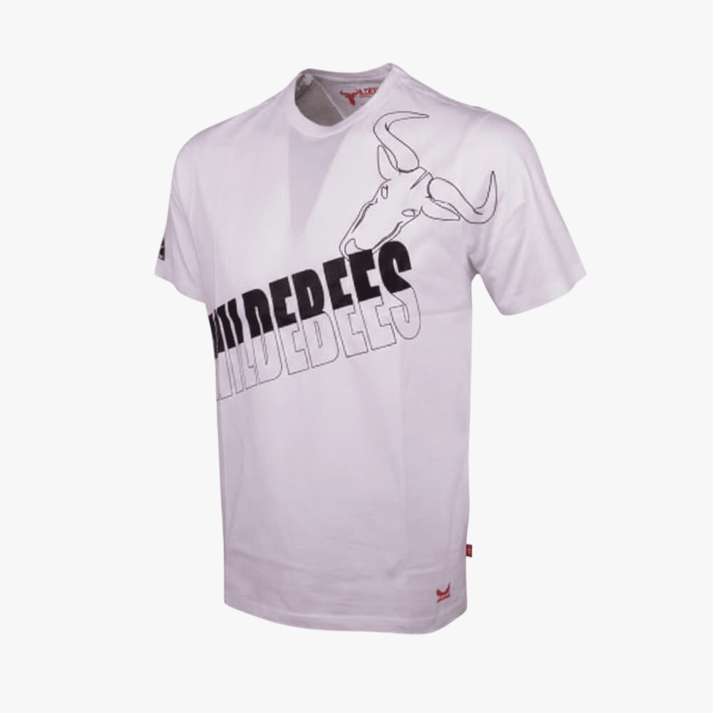 Wildebees Diagnal Split Tech Tee White | Wildebees