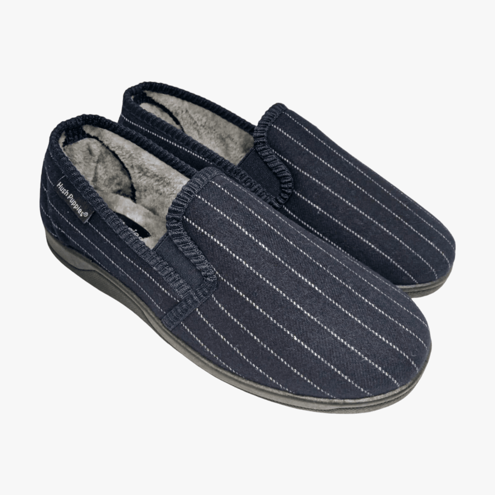 Hush Puppies Mens Paul Slippers Navy Hush Puppies