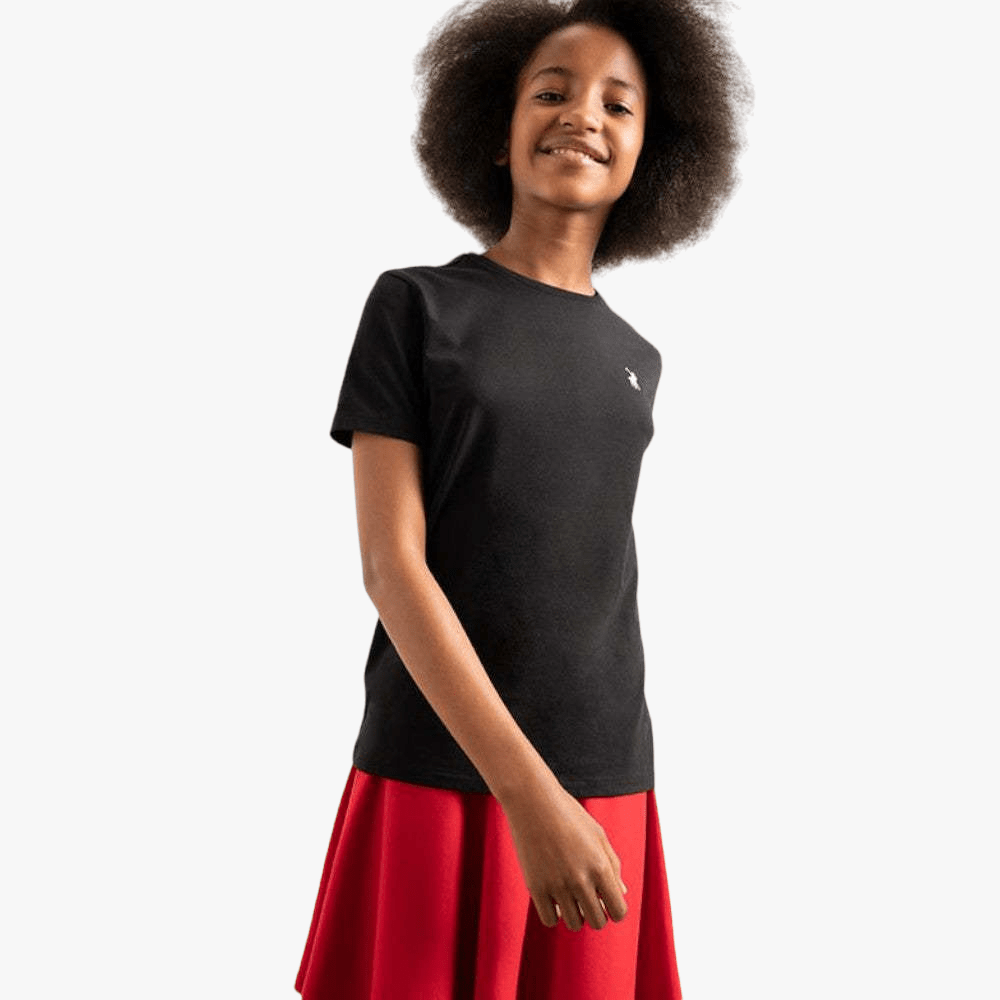 Polo Girls Kelly Short Sleeve Tee Black | Polo
