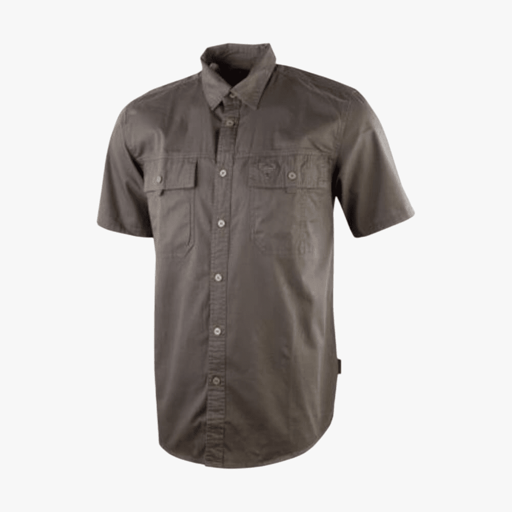 Wildebees Mens Twill Vented Shirt Olive | Wildebees