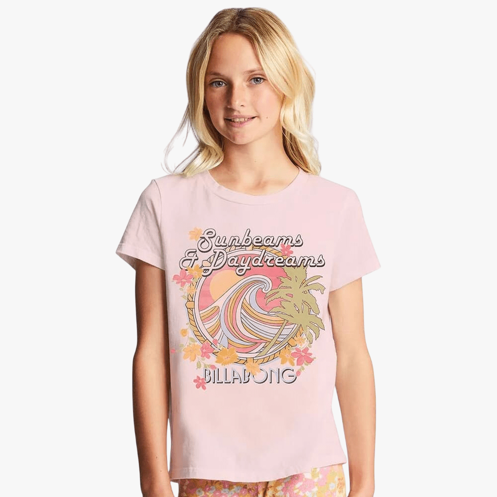 Billabong Girls Sunbeam And Day Dream Tee Pink | Billabong