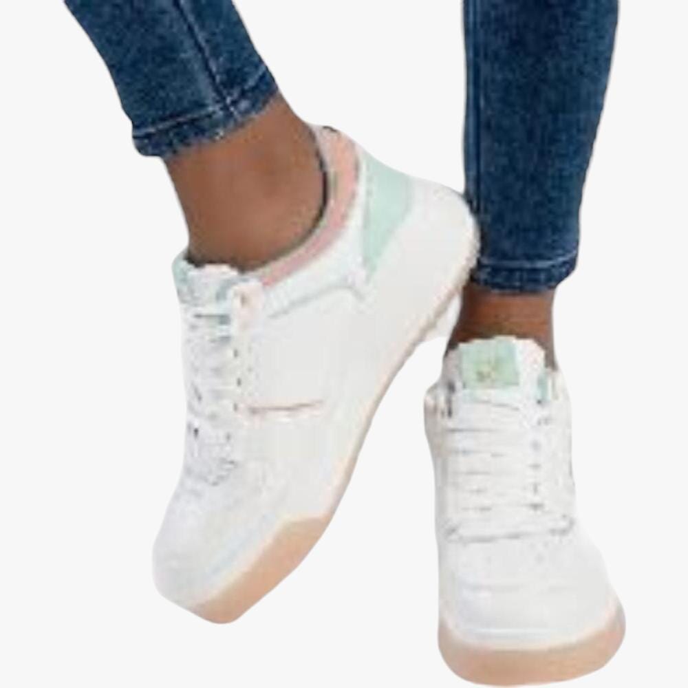 Sissy Boy White Sneaker With Multi Pastel Sissy Boy