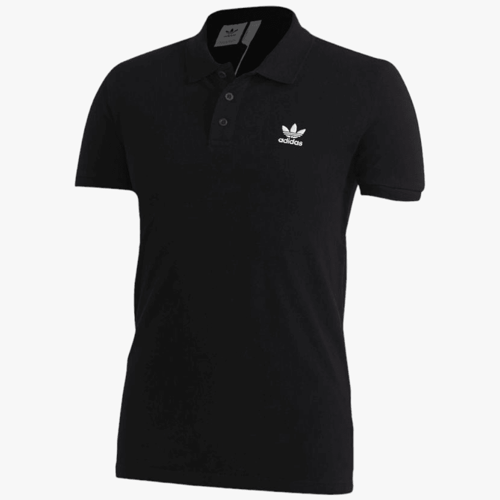 adidas Mens Essential Short Sleeve Polo Black adidas