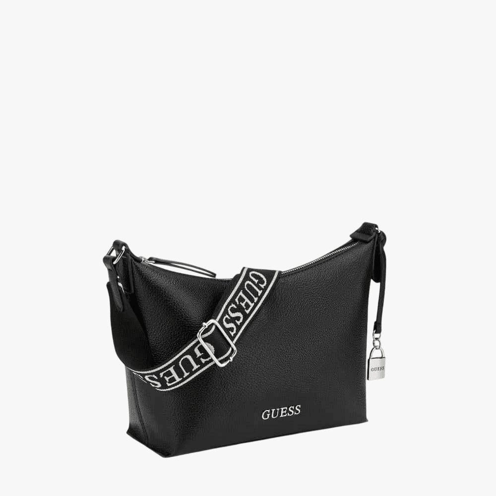 【ブラック(BLA)】GUESS ショルダーバッグ (W)MALEENA Convertible Top Zip GUESS（ゲス） ショルダーバッグ バッグ MALEENA Convertible Top Zip