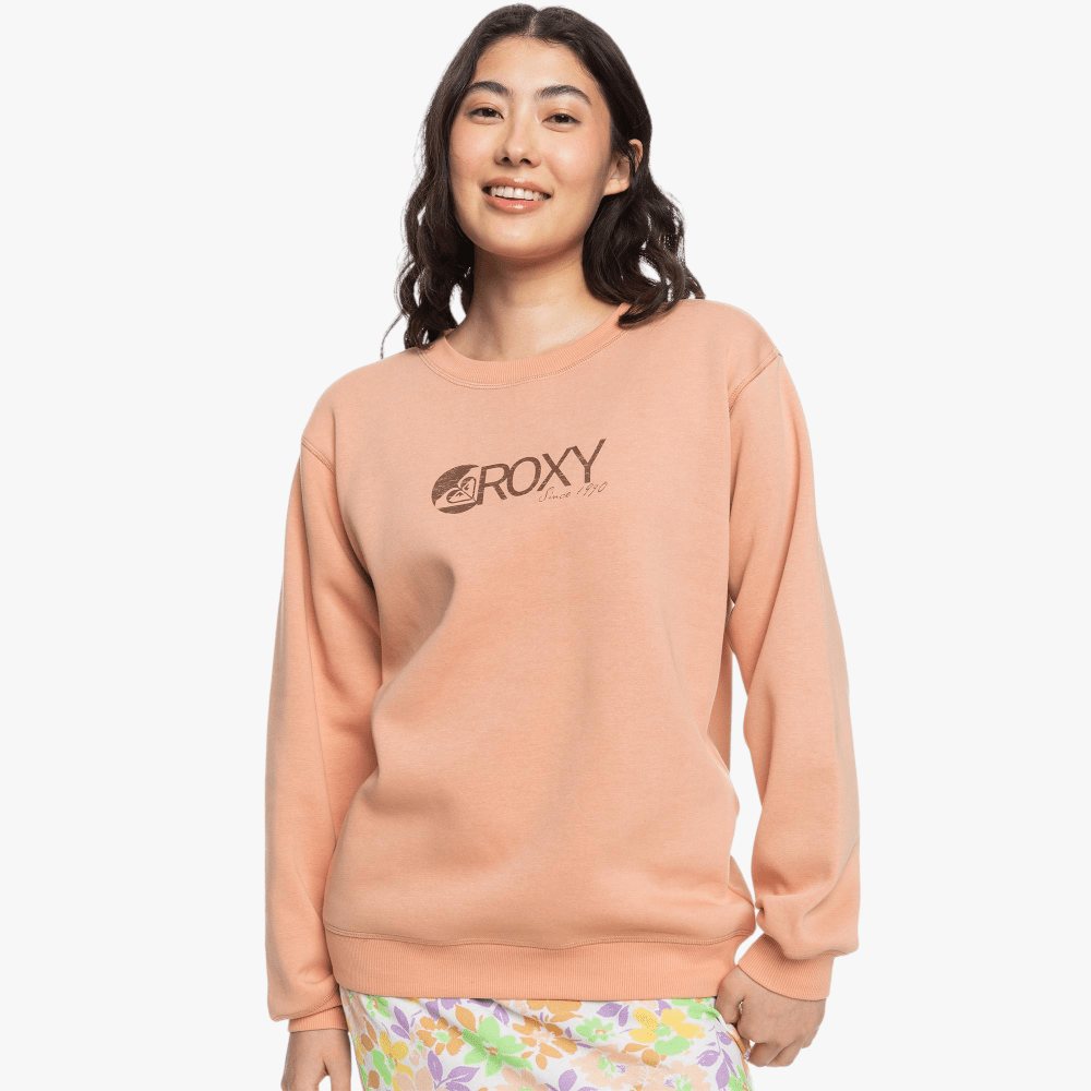 Roxy Womens Surf Stoked Brushed B Sweater Cafe Creme Roxy