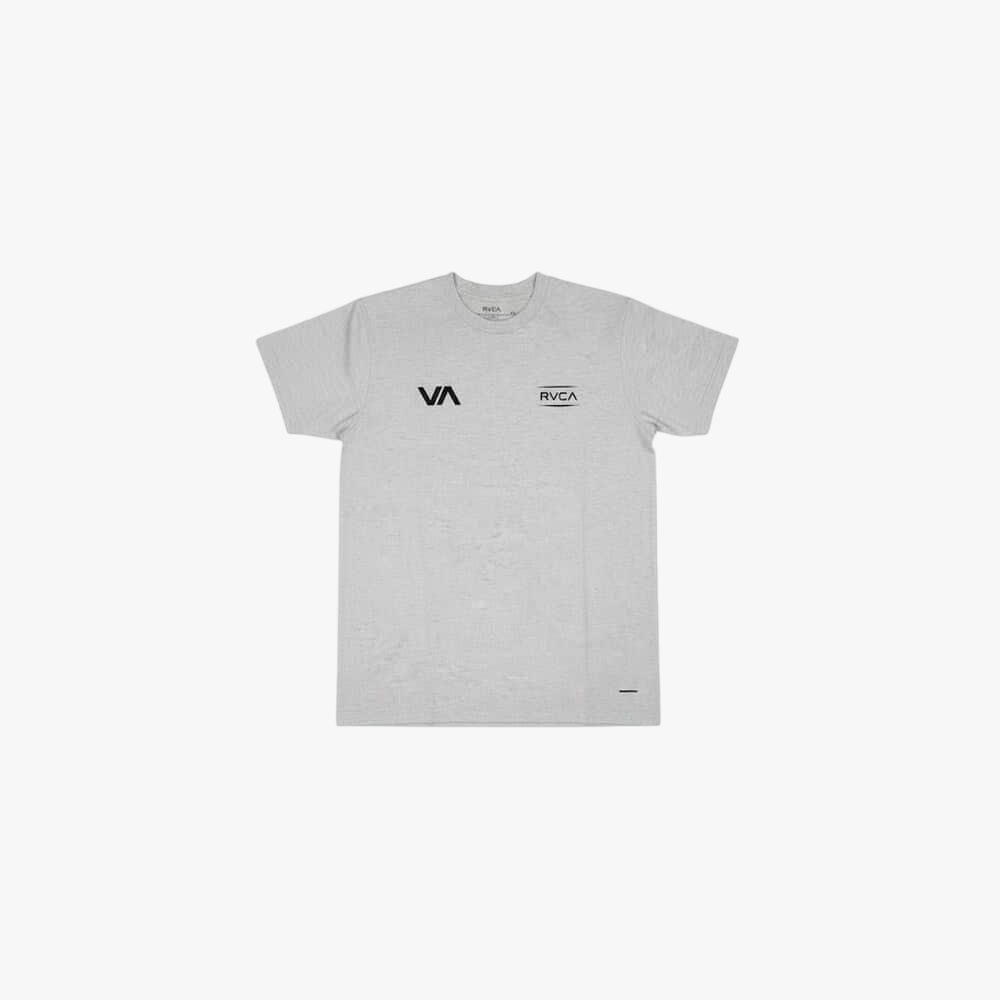 Rvca Mens After Balance Short Sleeve Tee Snow Heather Mel