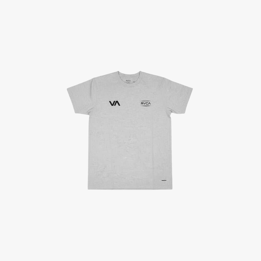 Rvca Mens After Balance Short Sleeve Tee Snow Heather Mel | Rvca