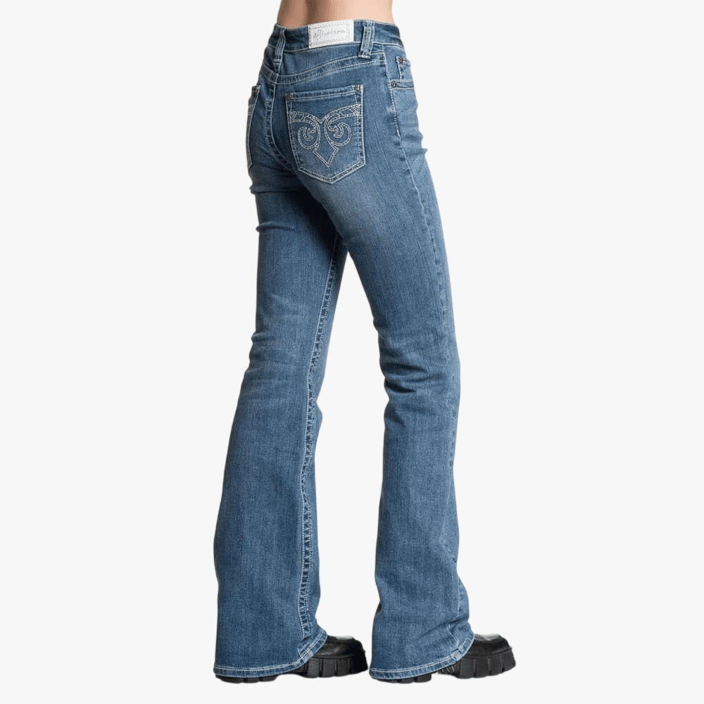 Affliction Womens Bootleg Jeans Kenzie Wash | Affliction
